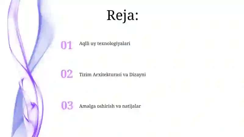 Aqilli uy loyihasi 2