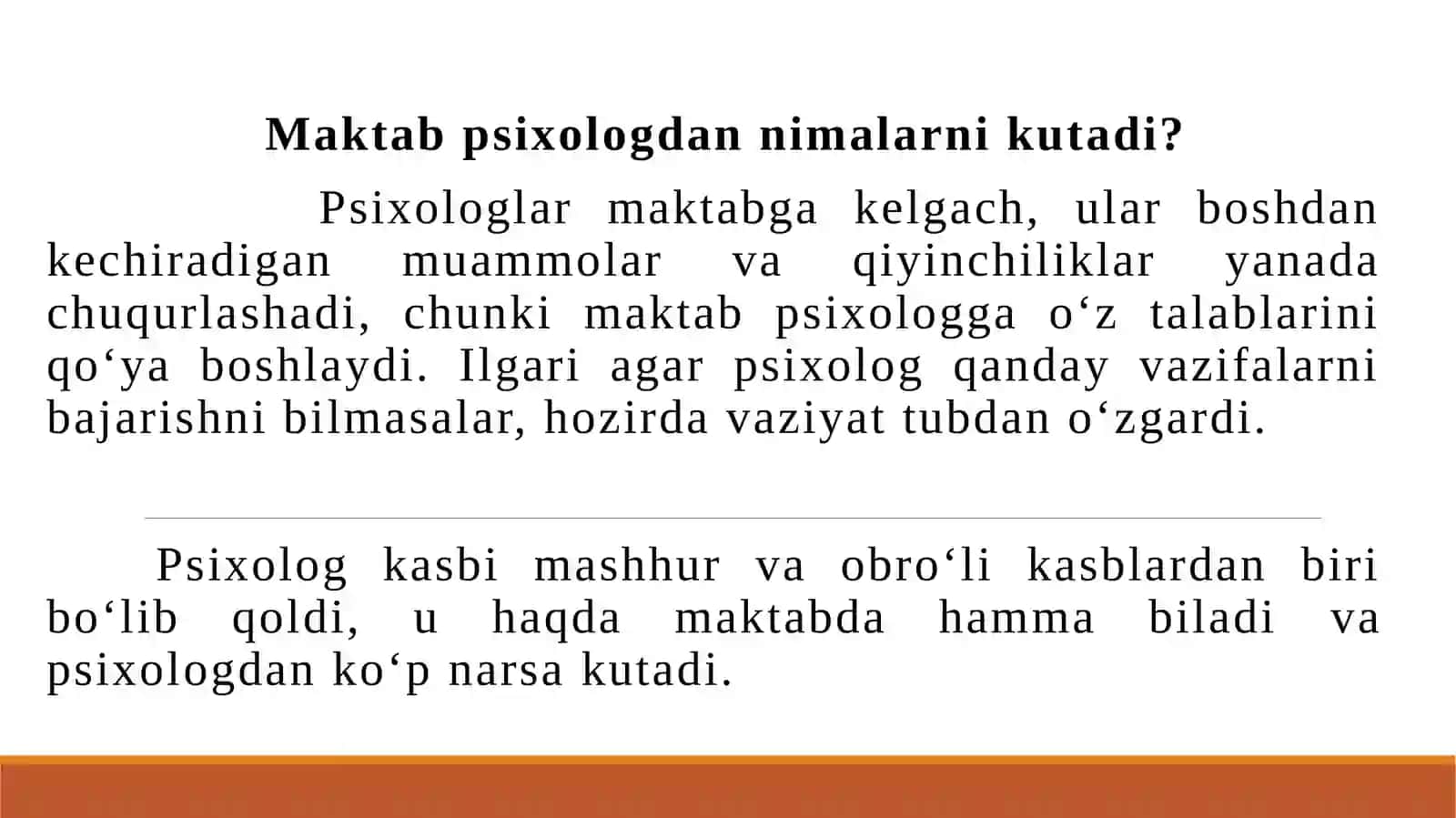 AMaliyotchi psixolog faoliyati ning asosiy ko‘rinishlari 2