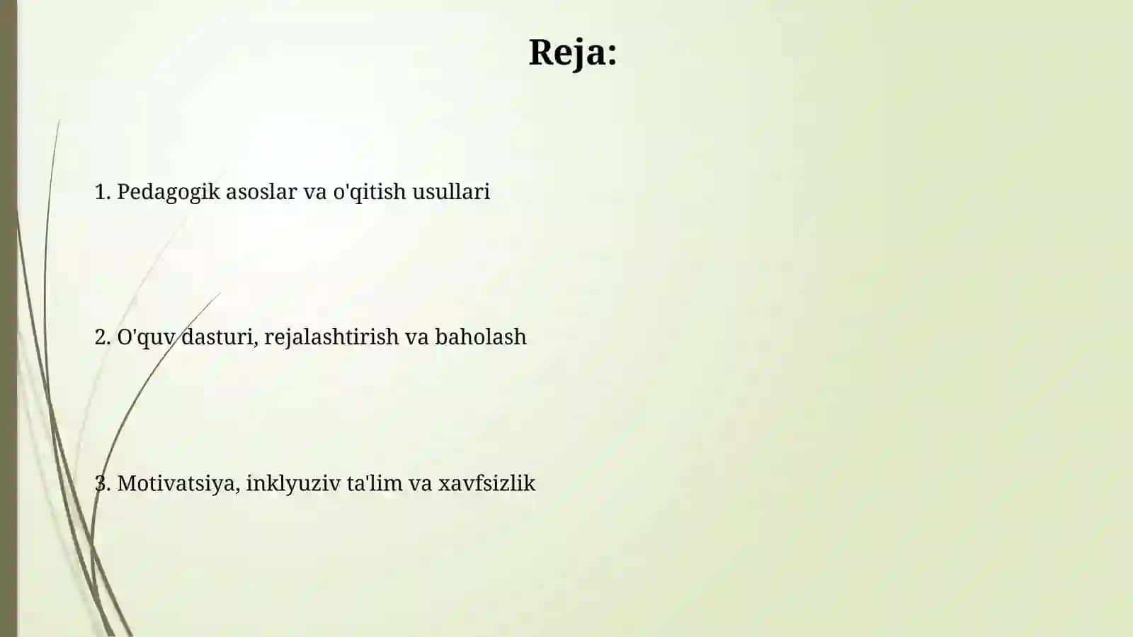 Jismoniy tarbiya mashg'ulotlarining pedagogik asoslari 2