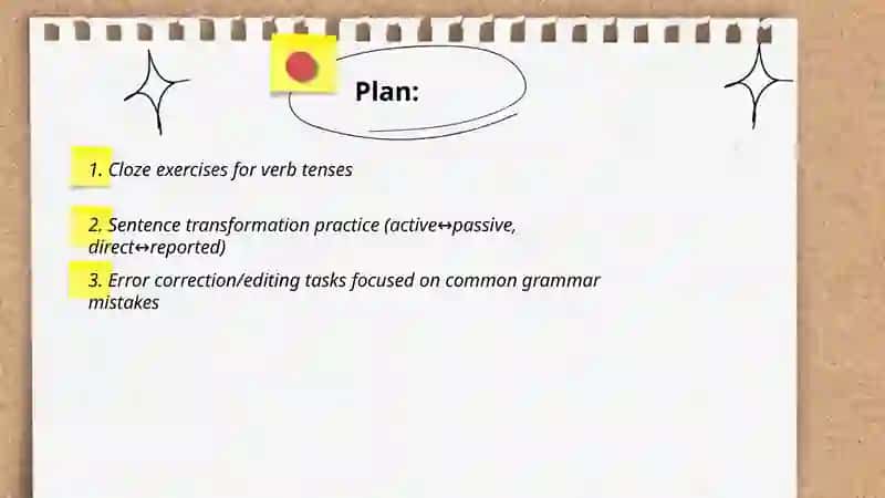 Cloze Exercises for Verb Tenses 2