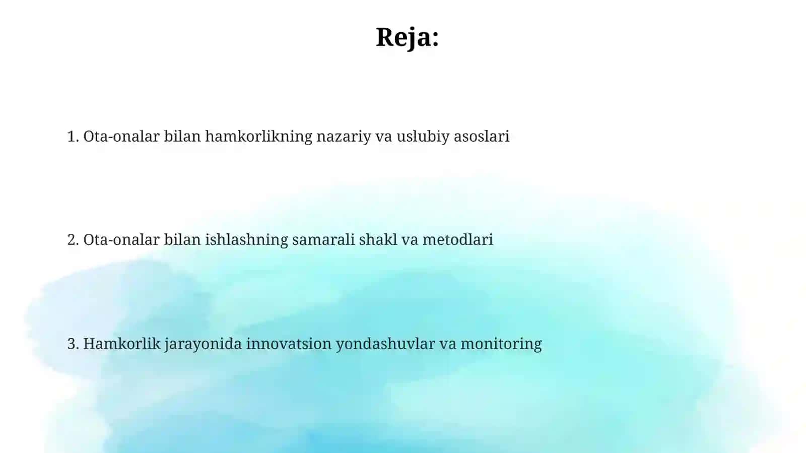 OTA-ONALAR BILAN OLIB BORILADIGAN ISH SHAKL VA METODLARI 2