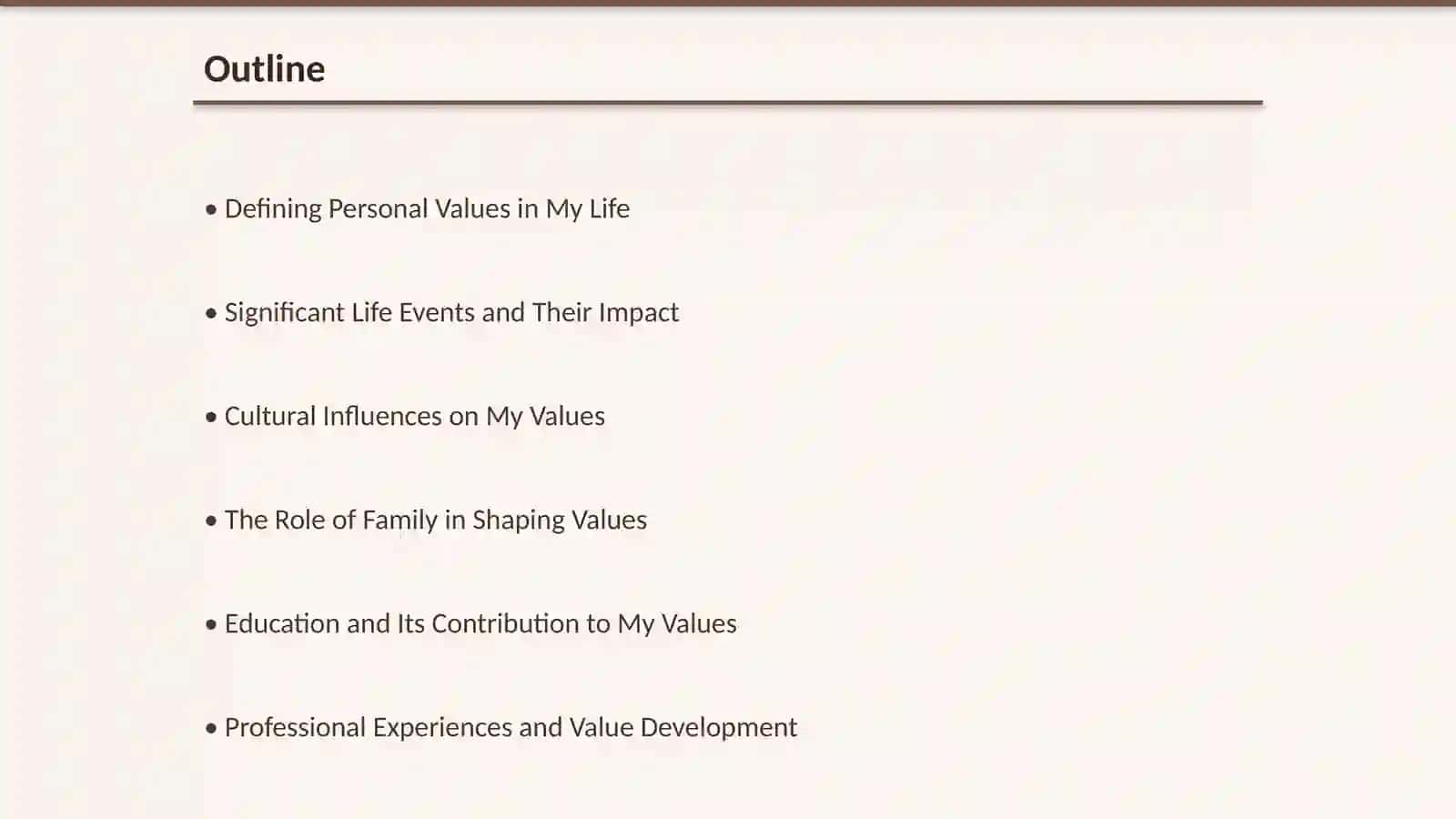 My Life Path and Personal Values 2