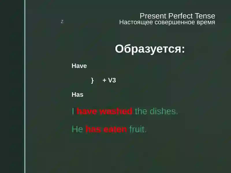 Present Perfect Tense 2