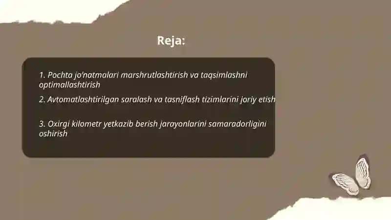 Pochta joʻnatmalari tizimlarini optimallashtirish 2