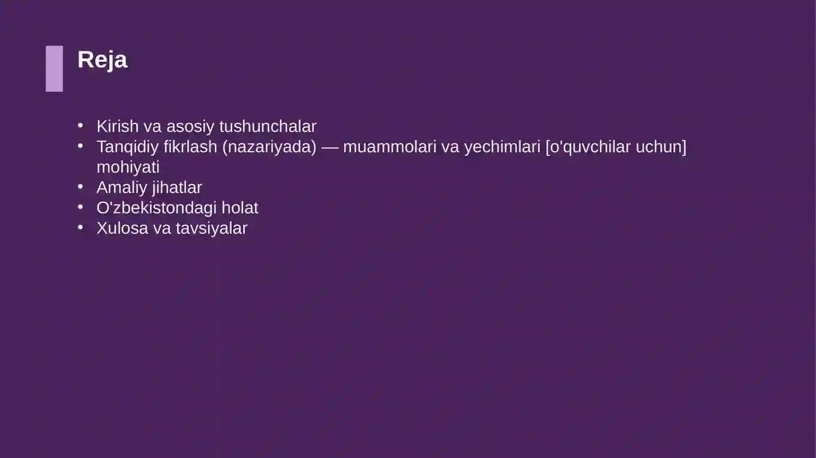 Tanqidiy fikrlash (nazariyada) — muammolari va yechimlari [o'quvchilar uchun] 2