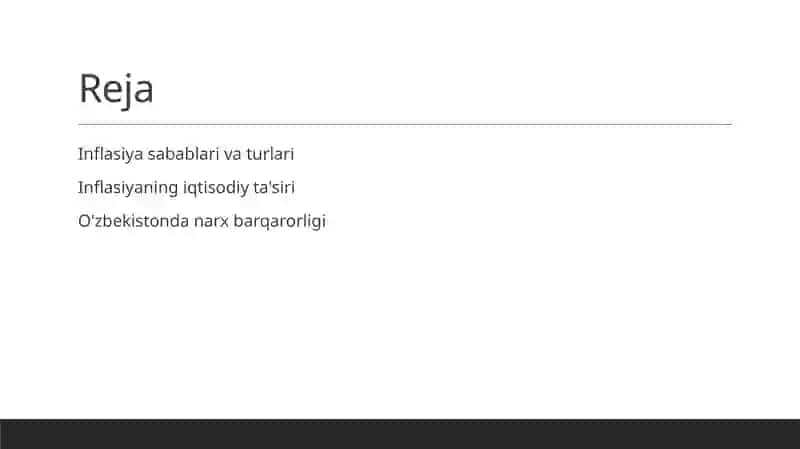 Inflasiya va uning oqibatlari 2