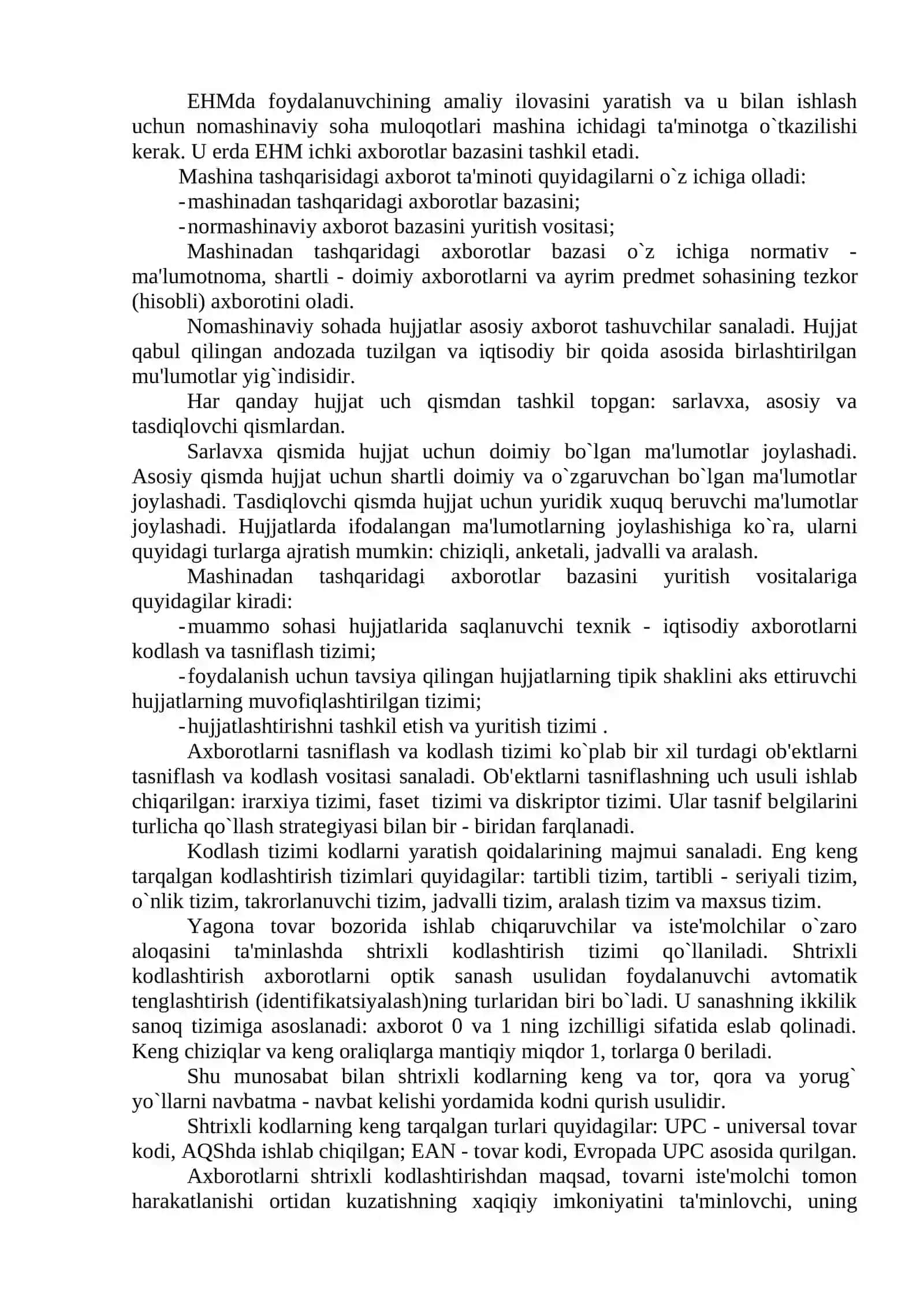 Axborot tizimi va tеxnologiyalarining axborot ta'minoti 2