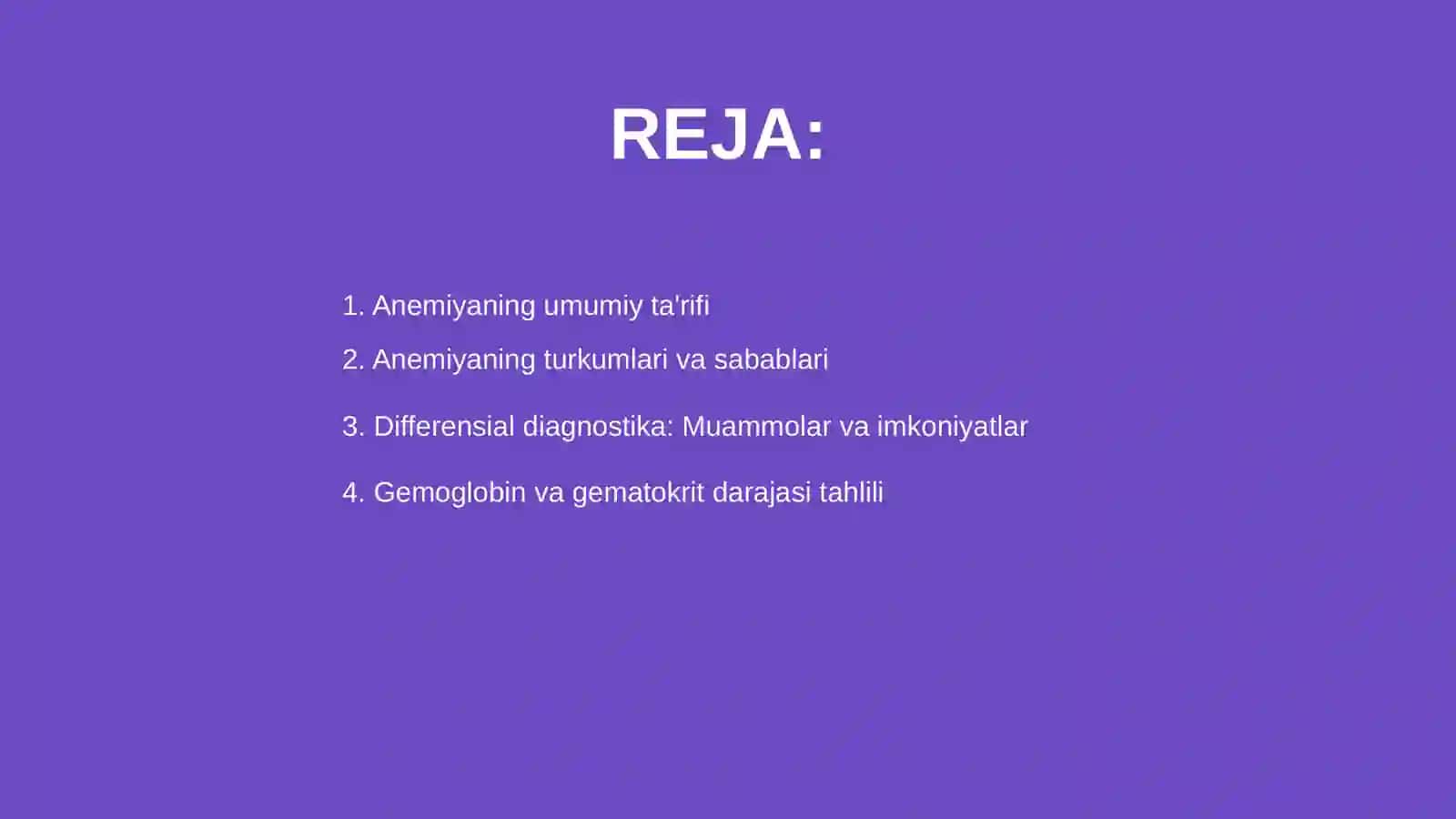 Anemiyalar labarator differensial diagnostikasi 2