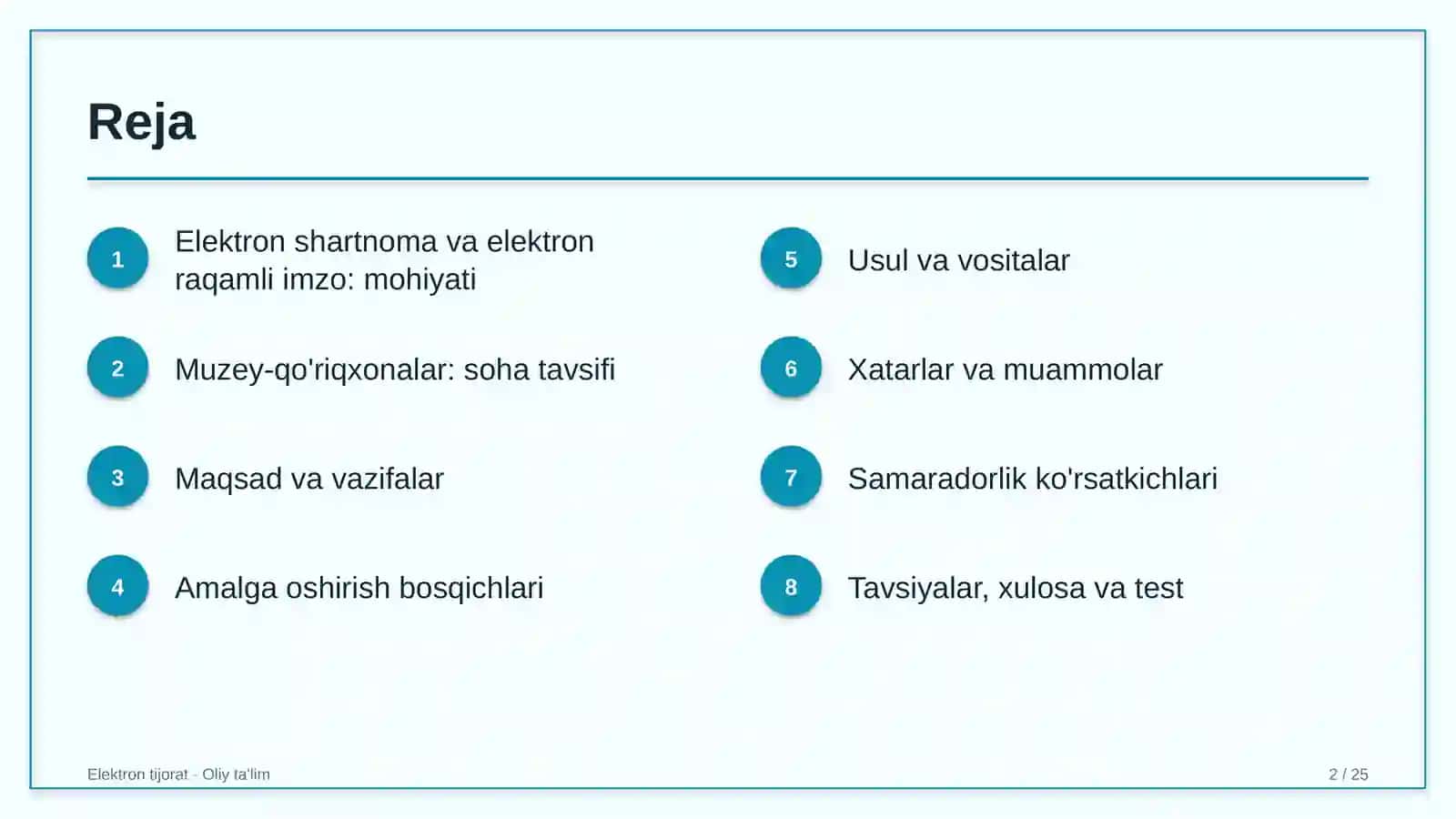 muzey qo'riqxonalarda elektron shartnomalar va elektron raqamli imzo 6614 2