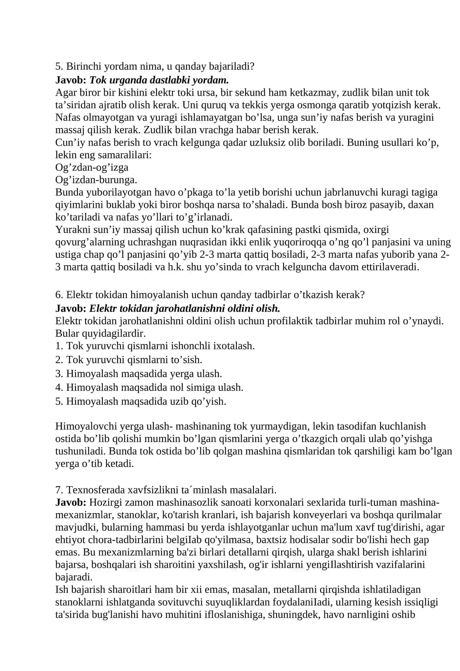Elektr toki kundalik hayotimizda va ishlab chiqarishda 2