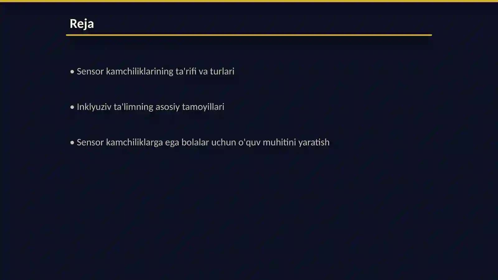 Sensor (eshitishida) kamchiliklarga ega bo'lgan bolalar uchun inklyuziv ta’lim strategiyalari va ularni amalga oshirish uchun shart-sharoitlari 2