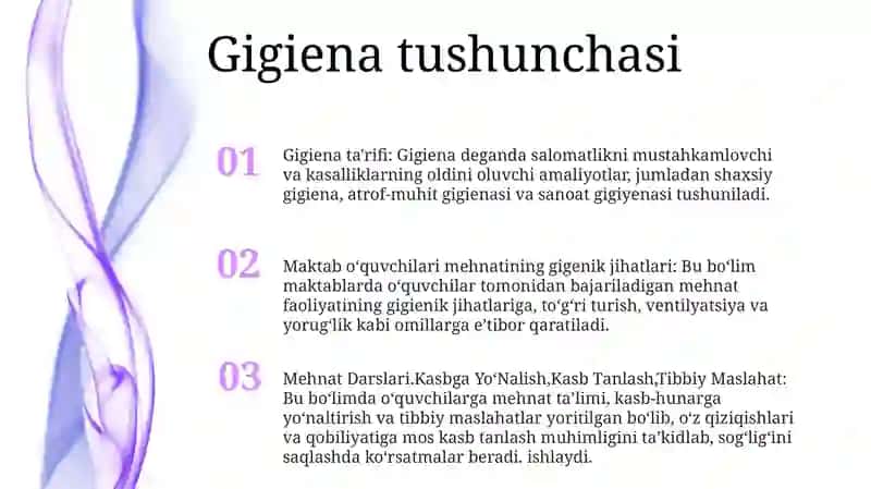 Maktab OʻQuvchilari Mehnatining Gigenik Jihatlari 2