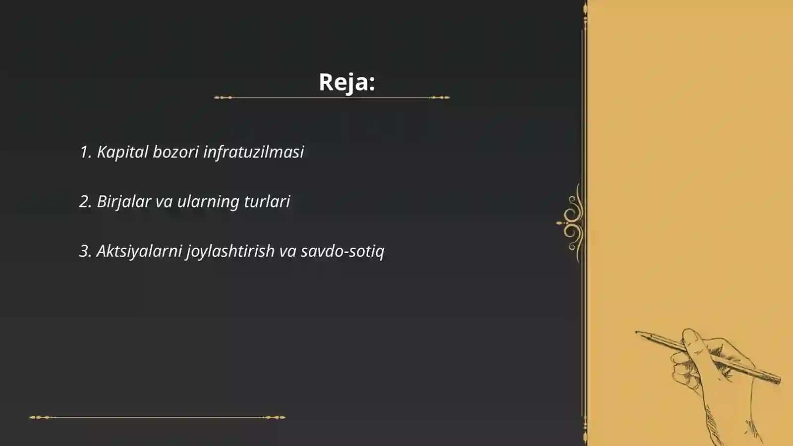 Kapital bozori infratuzilmasi 2