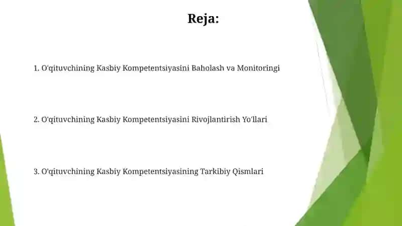 O‘QITUVCHINING KASBIY KOMPETENTLIK SIFATLARINI RIVOJLANTIRISH 2