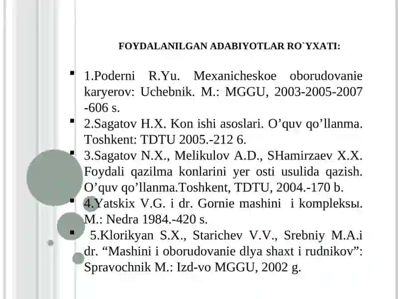 YER OSTI KONCHILIK MASHINALARI 2