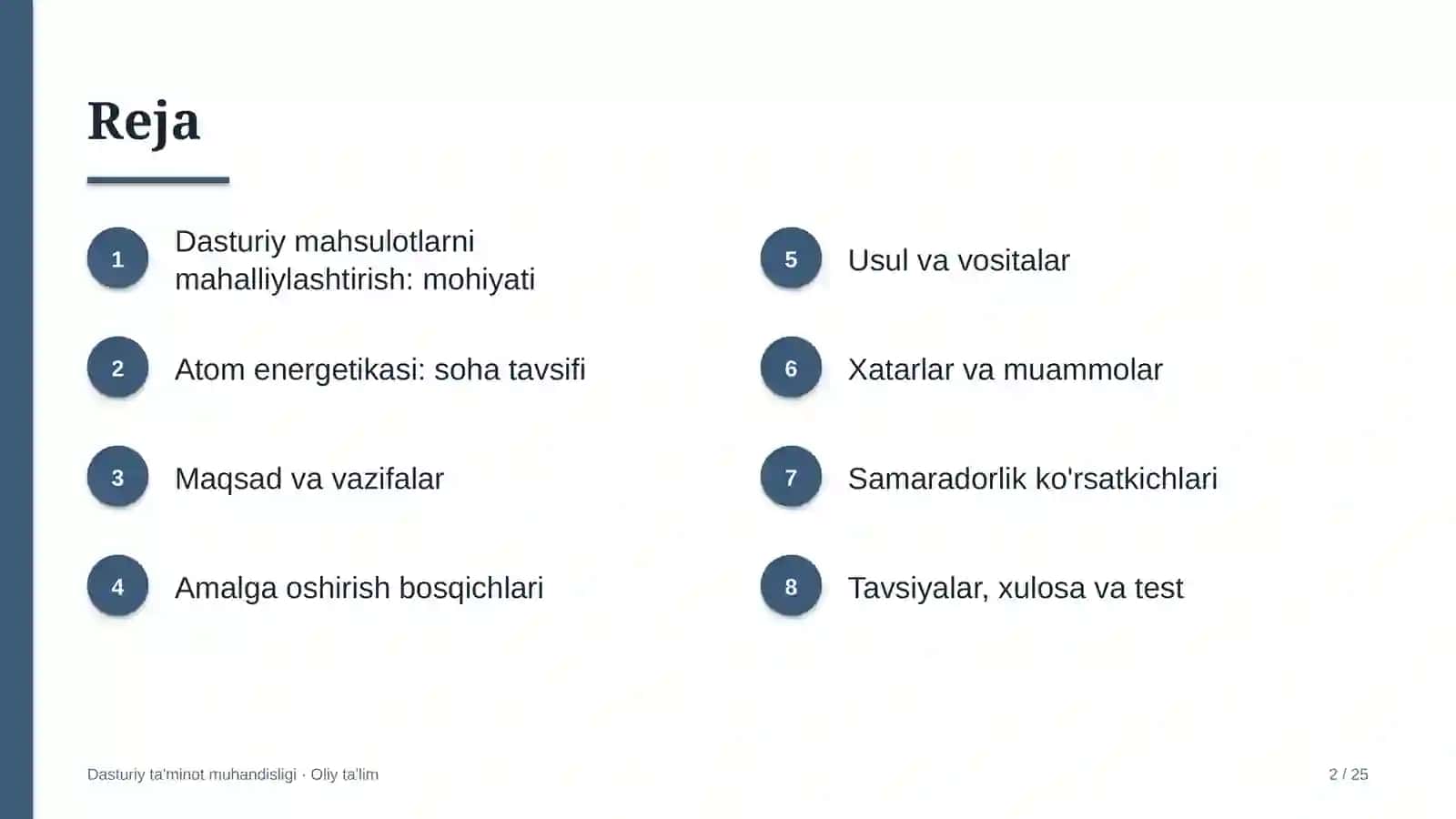 Atom energetikasida dasturiy mahsulotlarni mahalliylashtirish 2