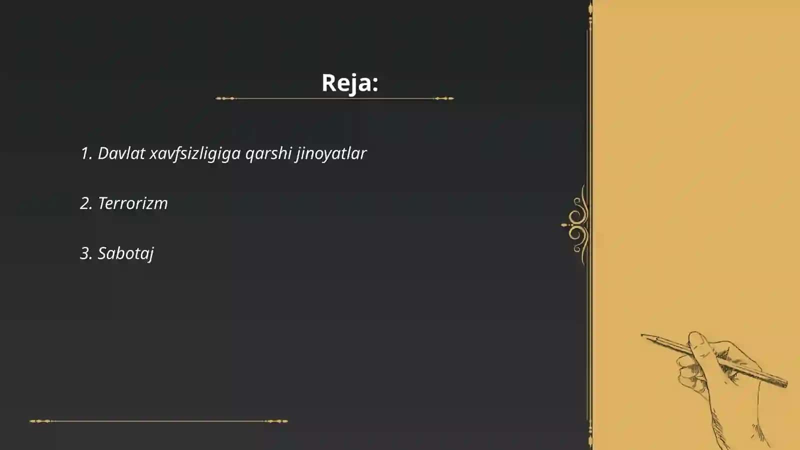 Davlat xavfsizligiga qarshi jinoyatlar 2