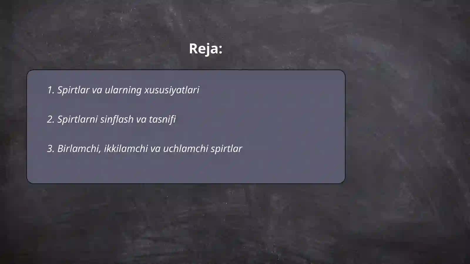 Spirtlar, aldegidlar, ketonlar mavzusida tajribalarni organish 2