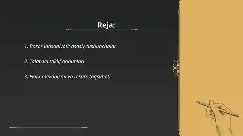 Bozor iqtisodiyoti 2