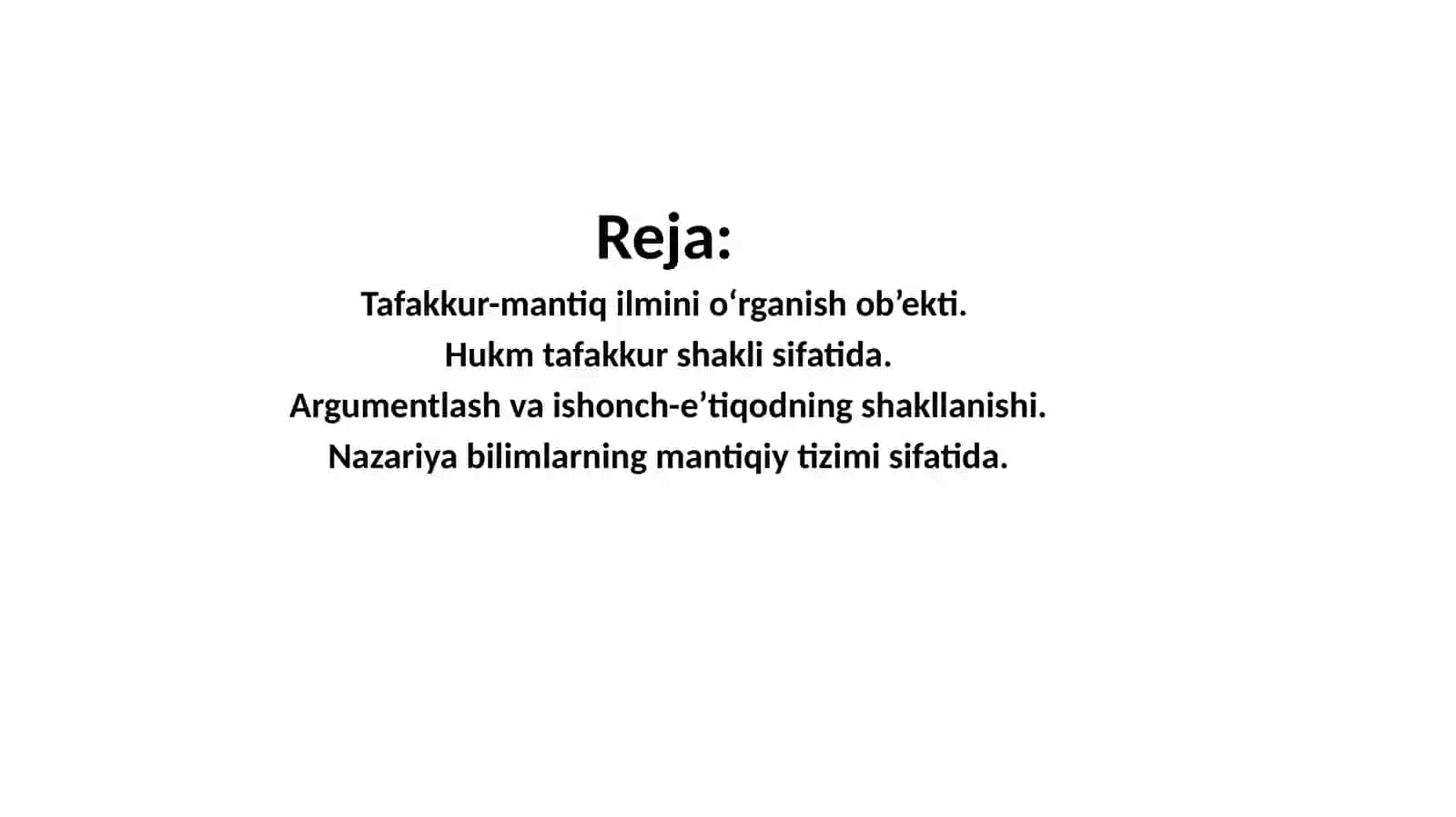 Mantiqbilish nazariyasi ning tarkibiy qismi 2