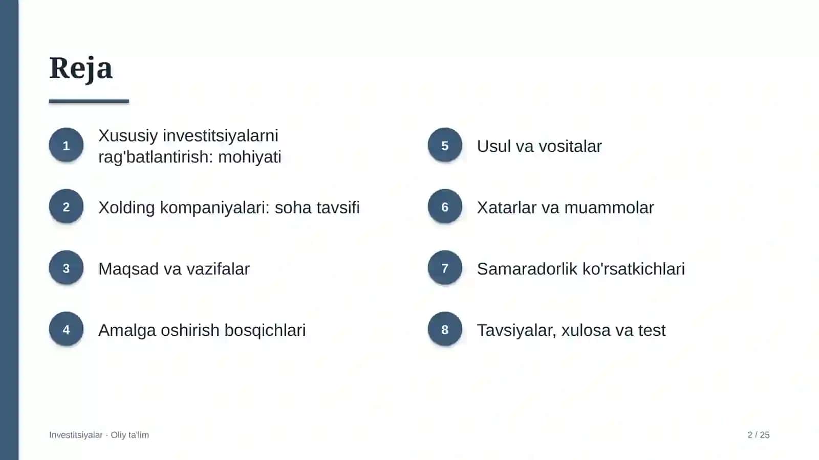 xolding kompaniyalarida xususiy investitsiyalarni rag'batlantirish 6386 2