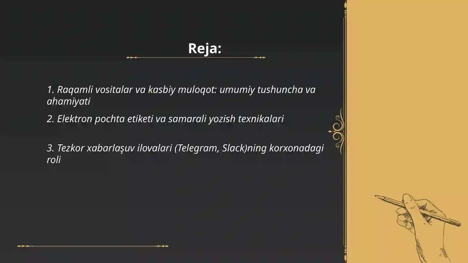 Raqamli vositalar va kasbiy muloqotda ularning qo'llanilishi 2