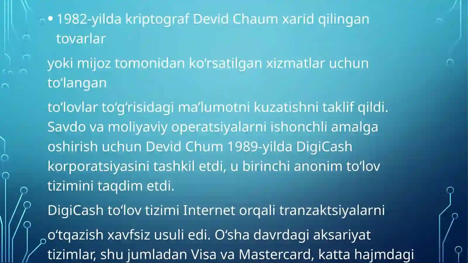 Kriptovalyutalar- Yangi raqamli iqtisodiyot Aktivi sifatida 2