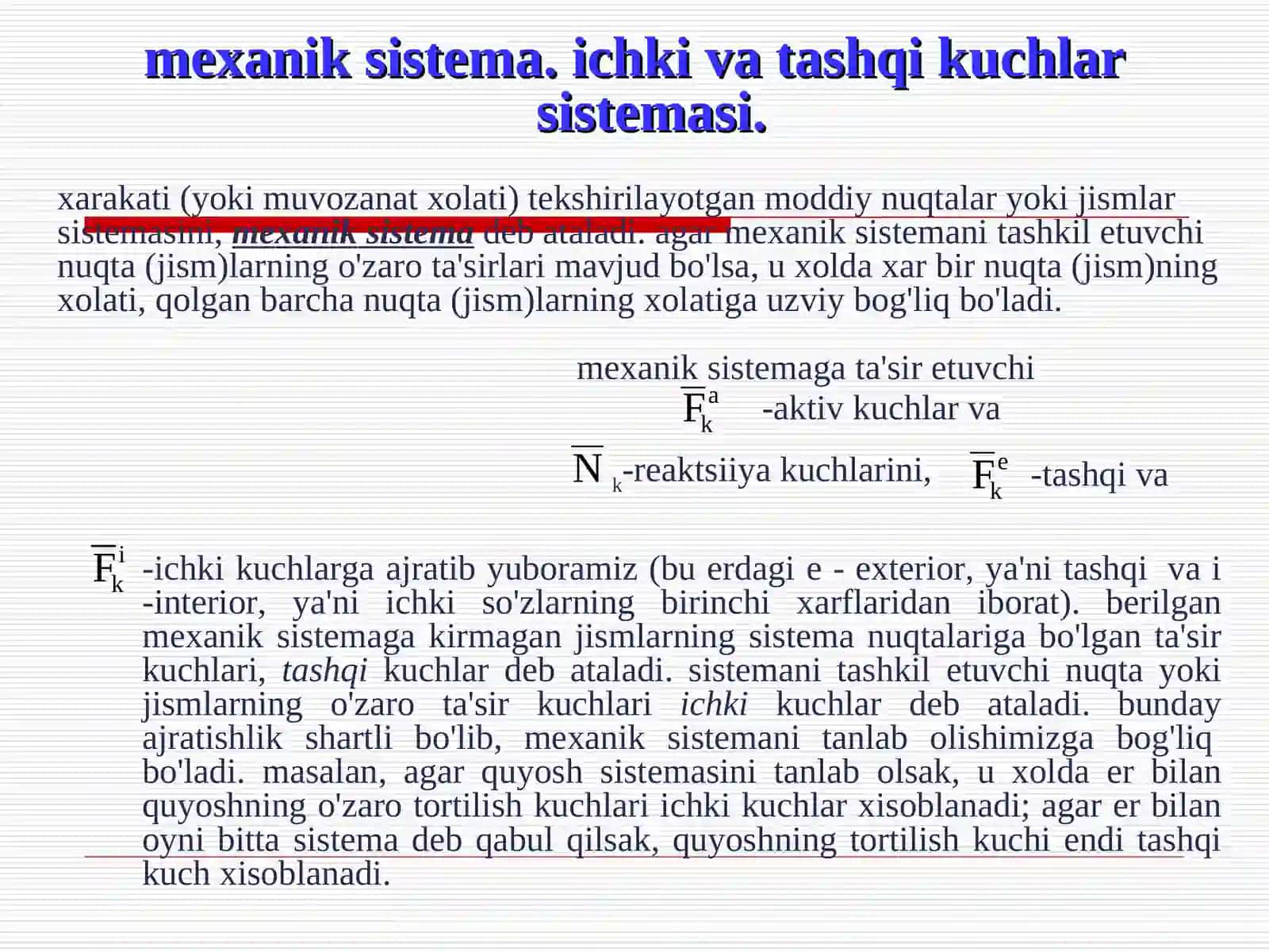 meхaniksistemadinamikasi 2