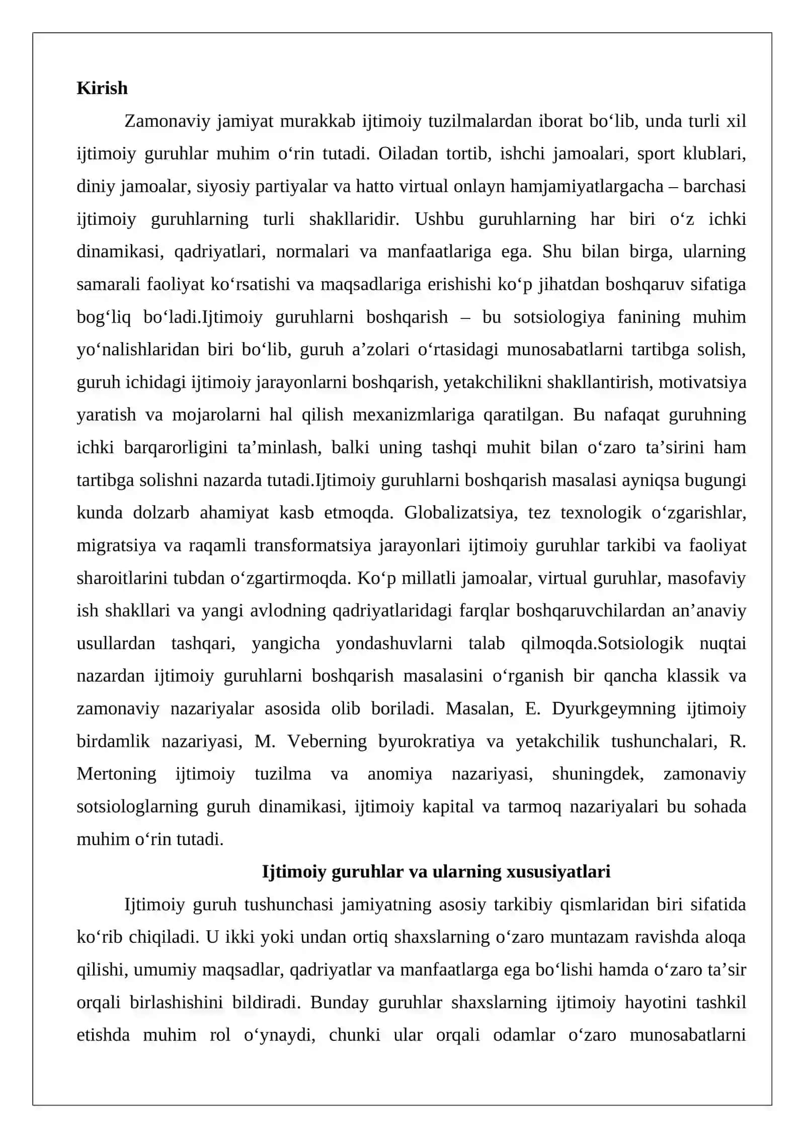Ijtimoiy guruhlarni boshqarish 2