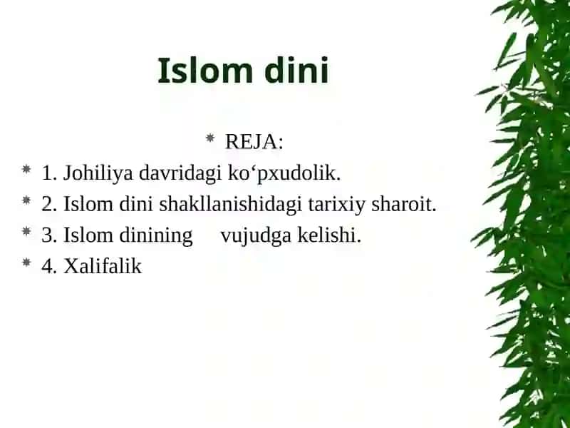 Islom Dini 2