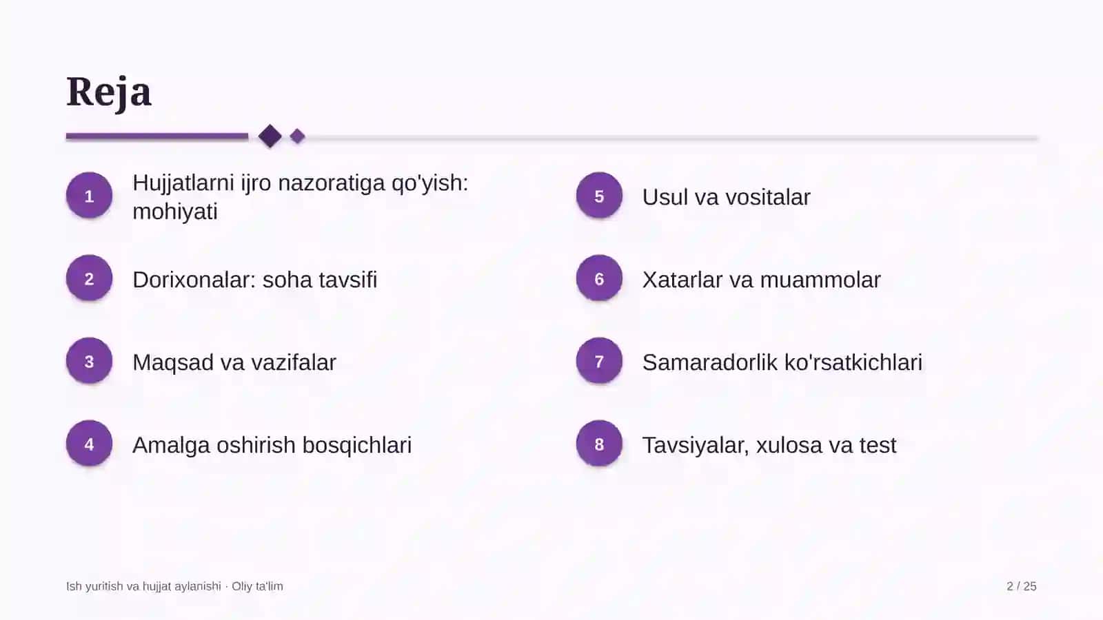 Hujjatlarni ijro nazoratiga qo'yish: mohiyati 2