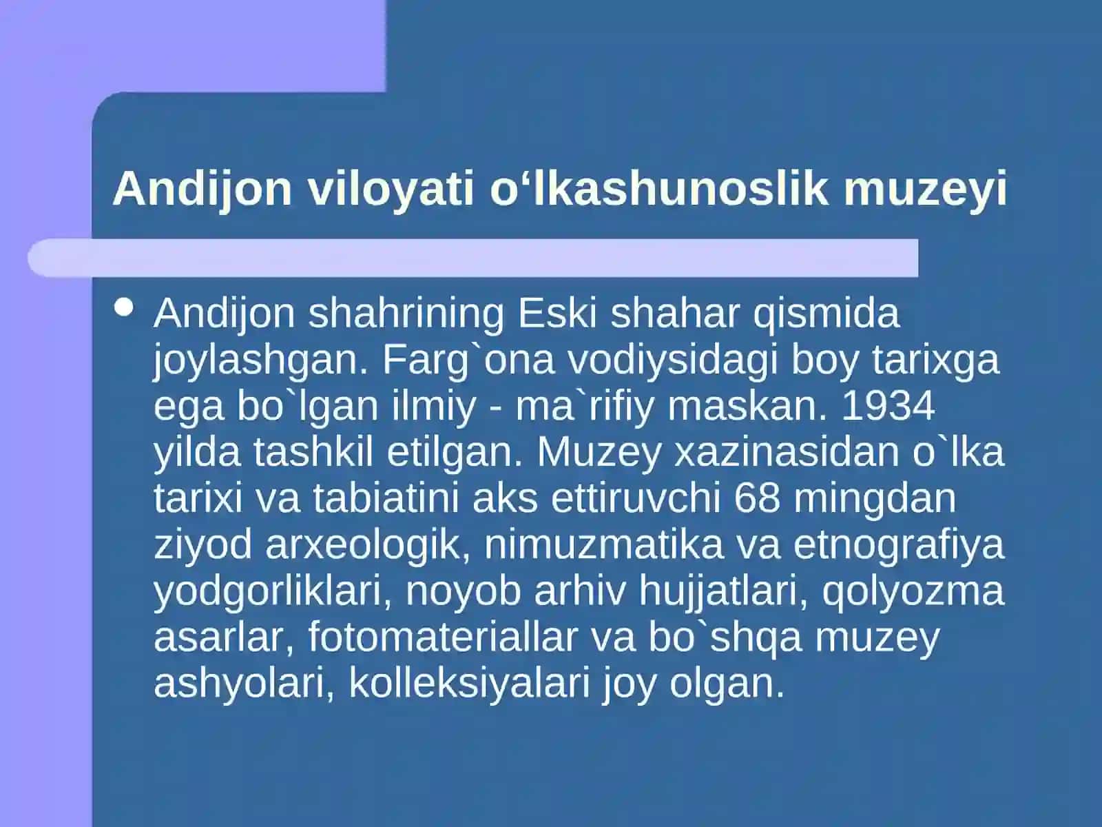 Andijon muzeylari 2