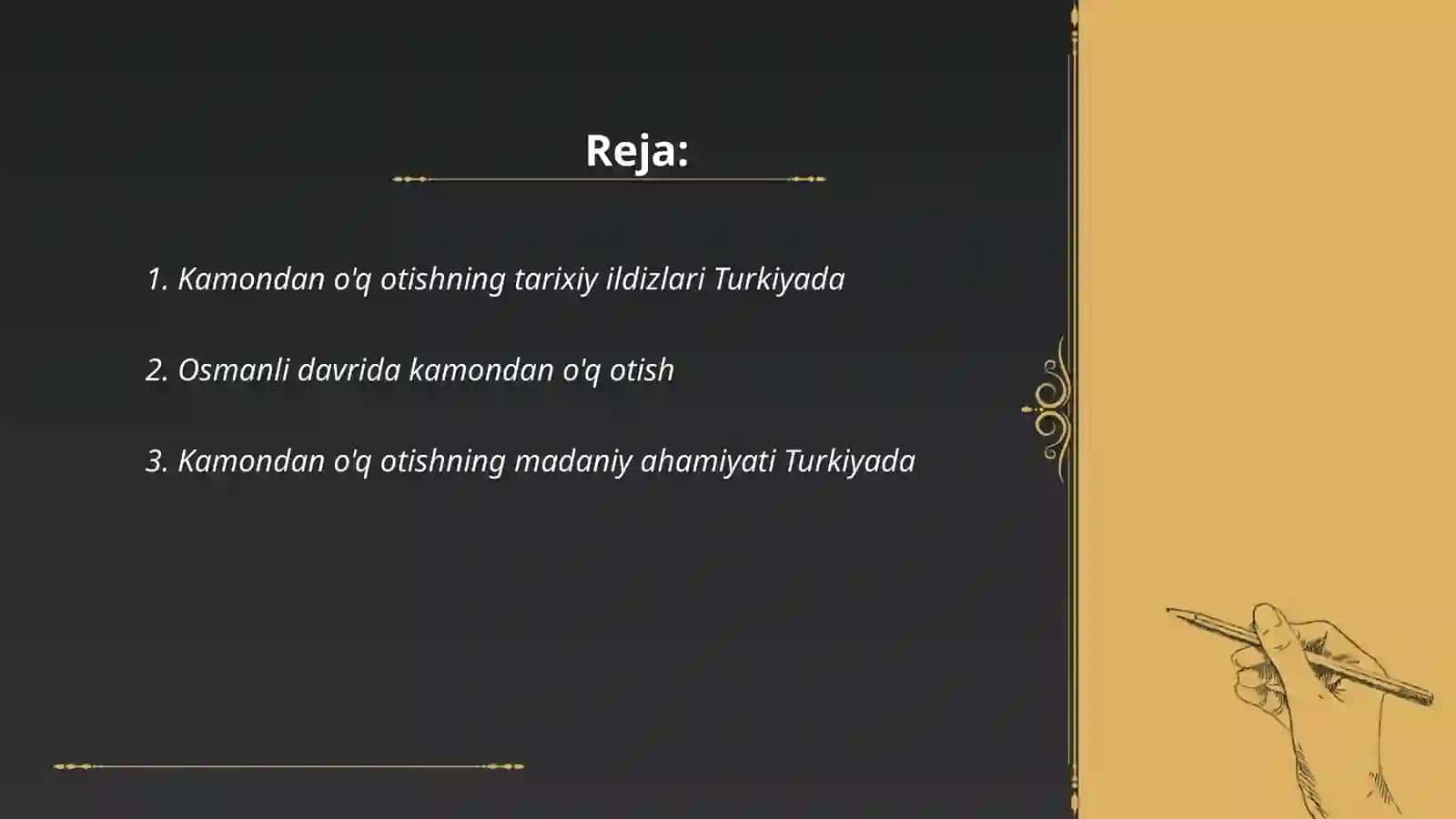 Turkiya Respublikasida kamondan o'q otish sport turini tarixi va rivojlanishi 2