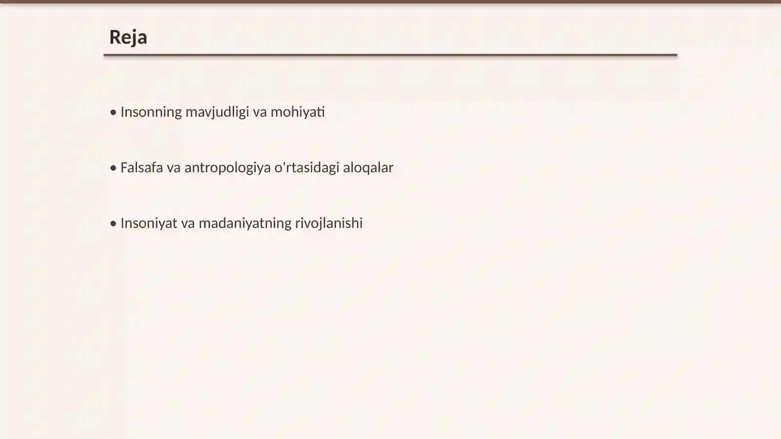 INSON FALSAFASI (FALSAFA ANTROPOLOGIYA) 2