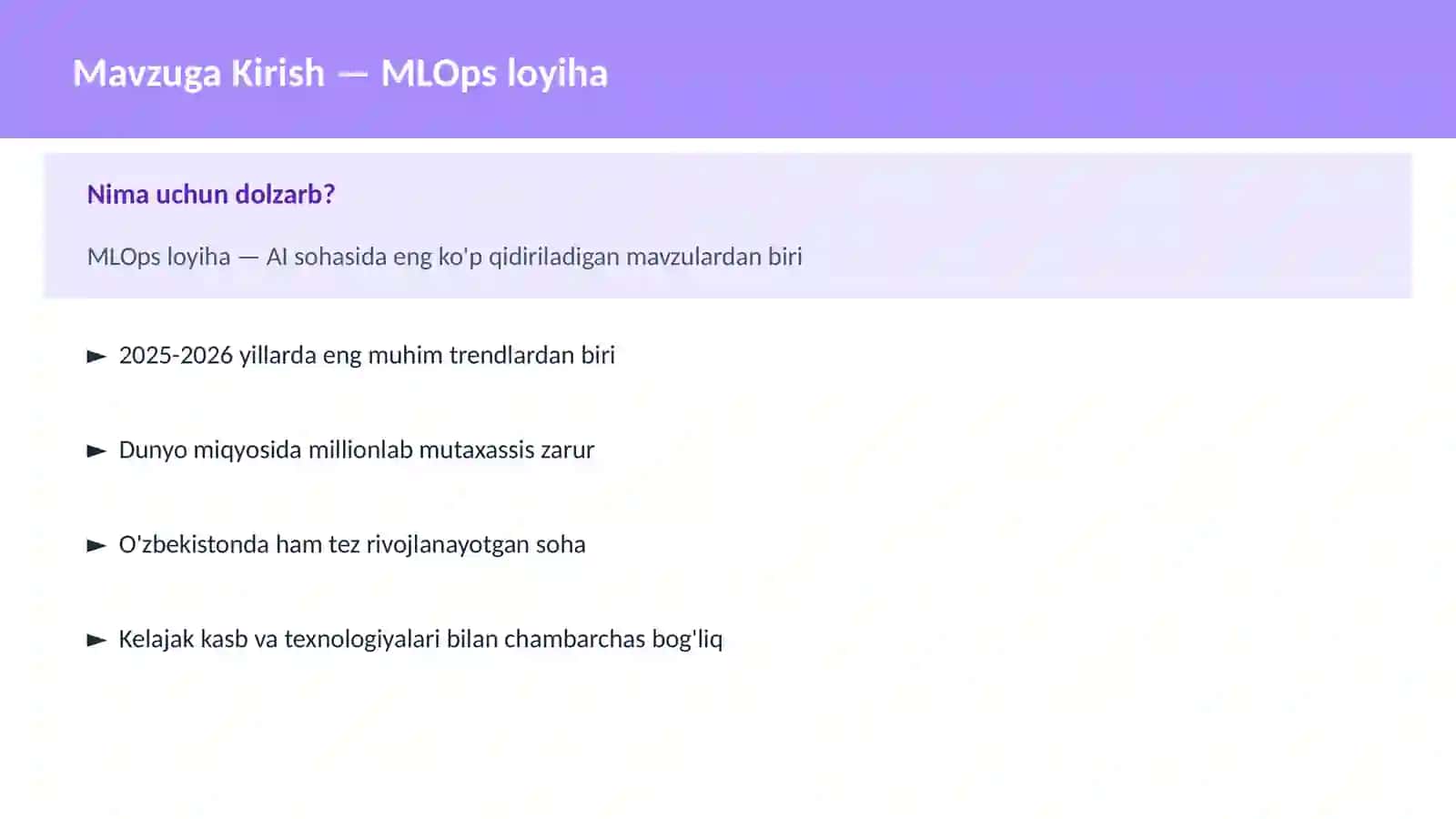 MLOps loyiha 2
