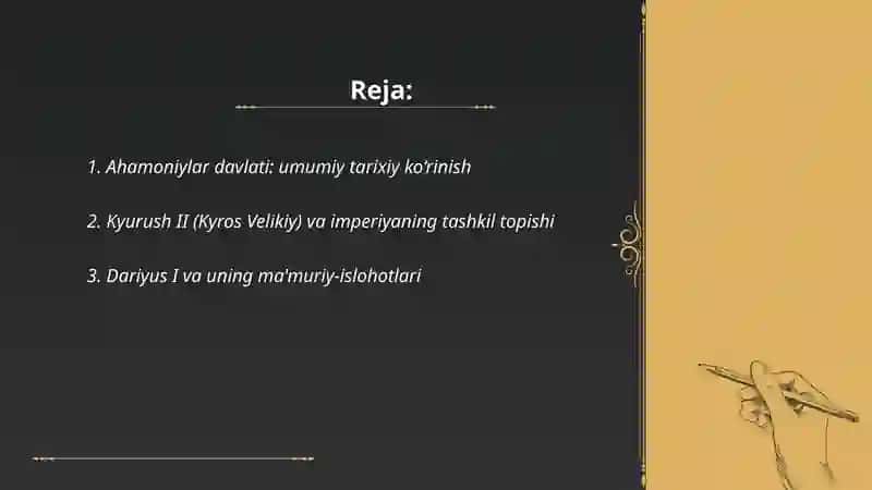Ahamoniylar davlati 2