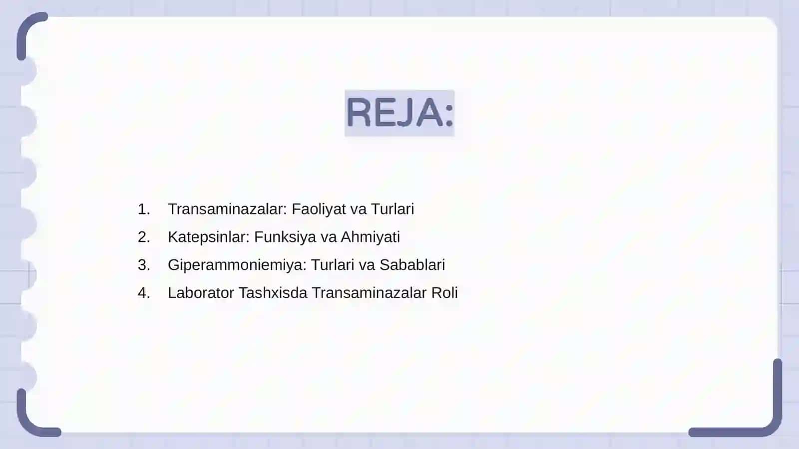 Transaminazalar, katepsinlar, Giperammoniemiya turlari 2