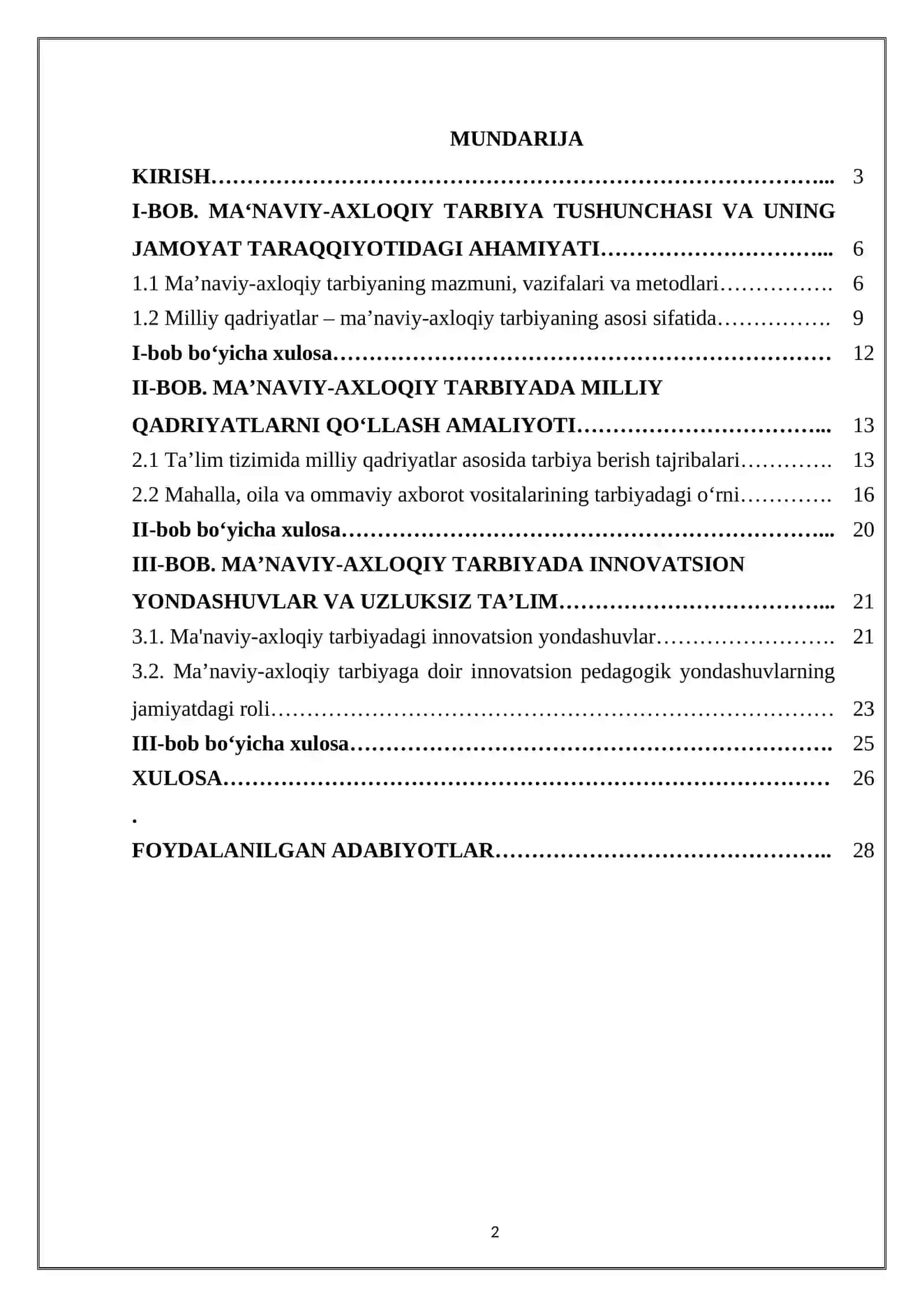 Ahloqiy tarbiya jarayonida Abdulla Avloniy merosidan foydalanish 2
