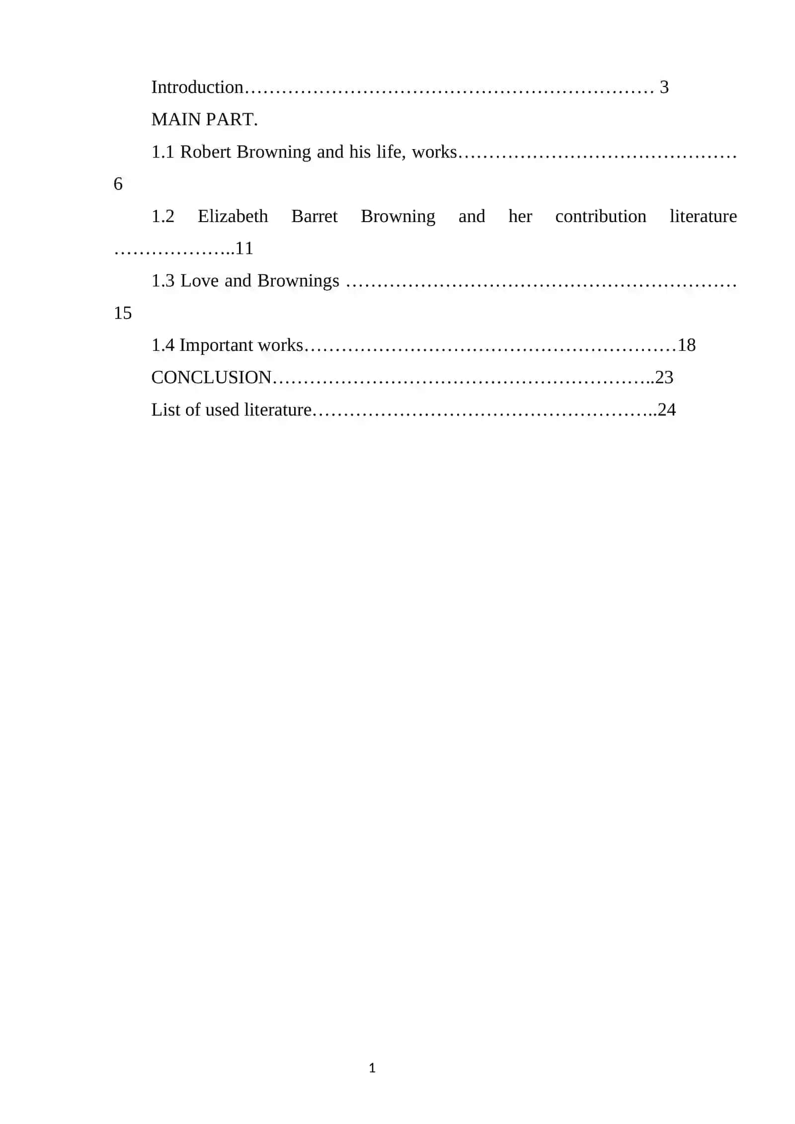 Course Work on Robert Browning and Elizabeth Barrett Browning 2