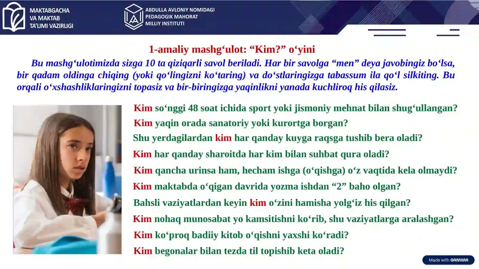 Sinfdagi sogʻlom munosabatlar uchun ijtimoiy-hissiy (emotsional) ta’lim 2