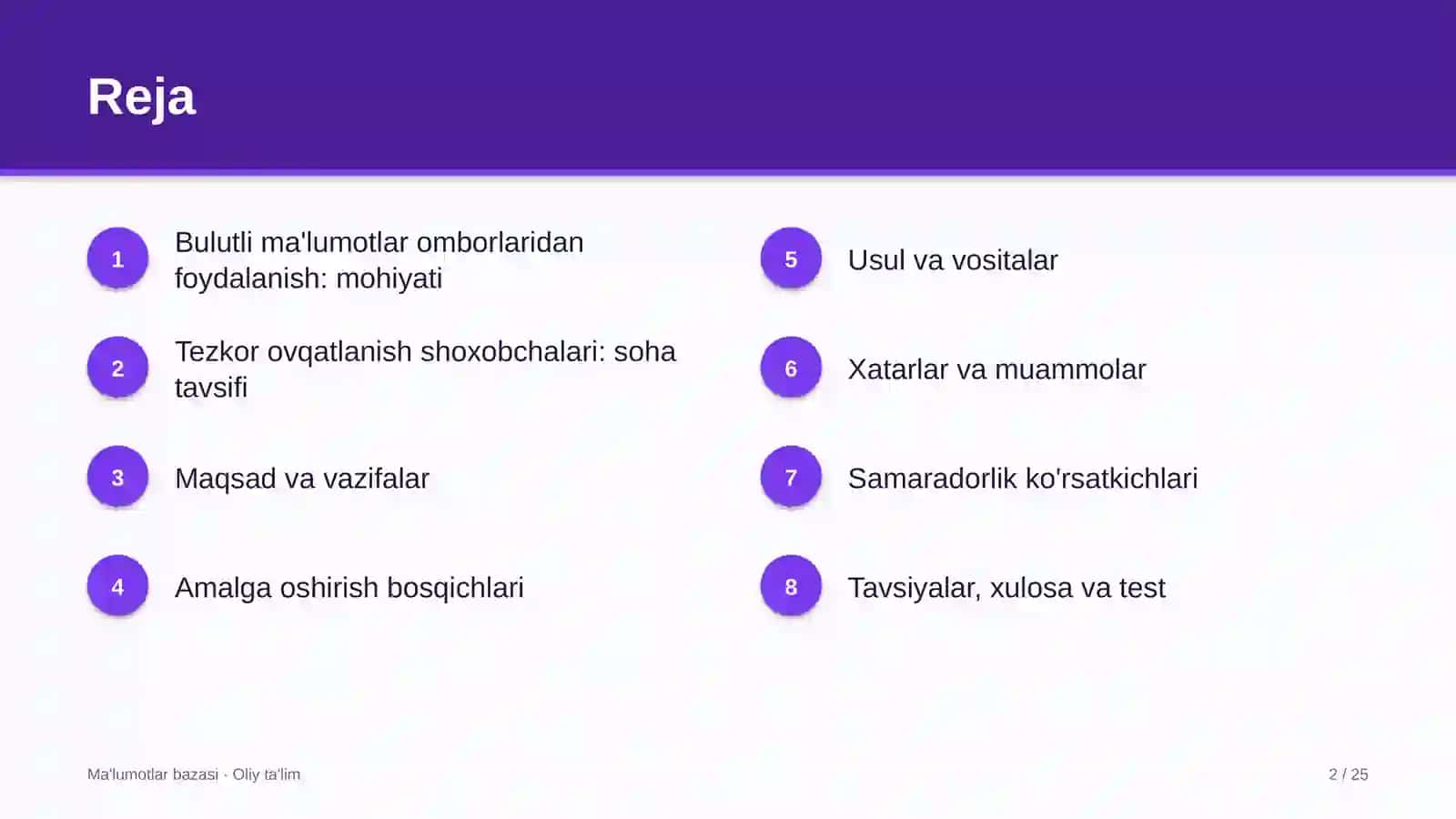 tezkor ovqatlanish shoxobchalarida bulutli ma'lumotlar omborlaridan foydalanish 1387 2