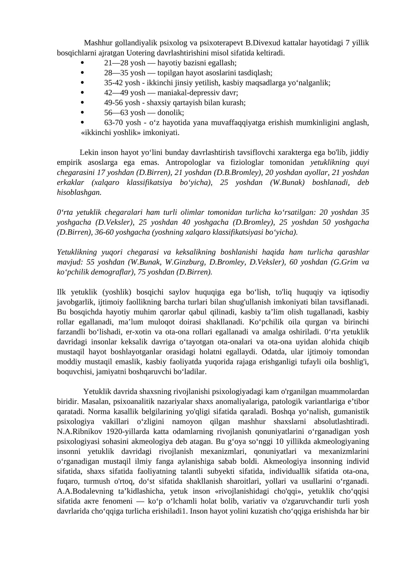 Yetuklik va keksalik davrining psixologik xususiyatlari 2