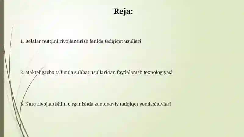 Bolalar nutqini rivojlantirish fanining tadqiqot metodlari 2