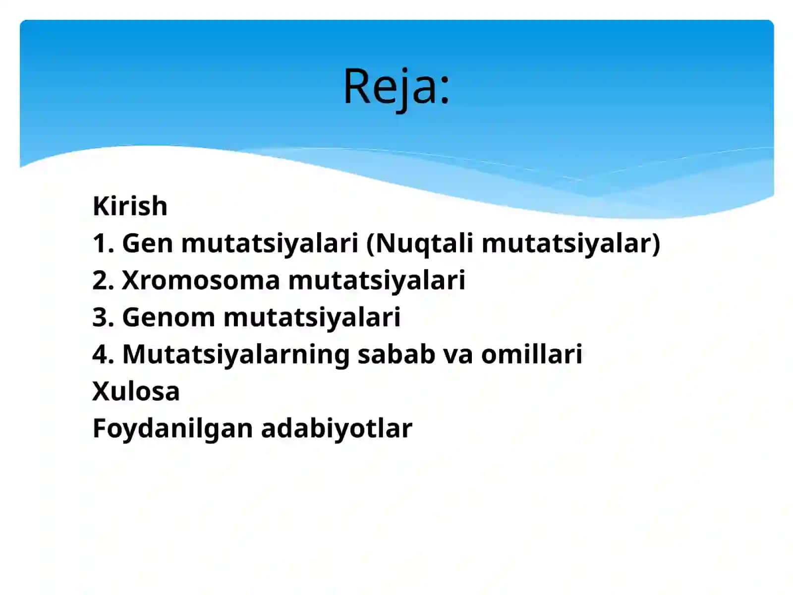 Gen yoki nuqtali mutatsiya xramasoma genom mutatsiyalari 2