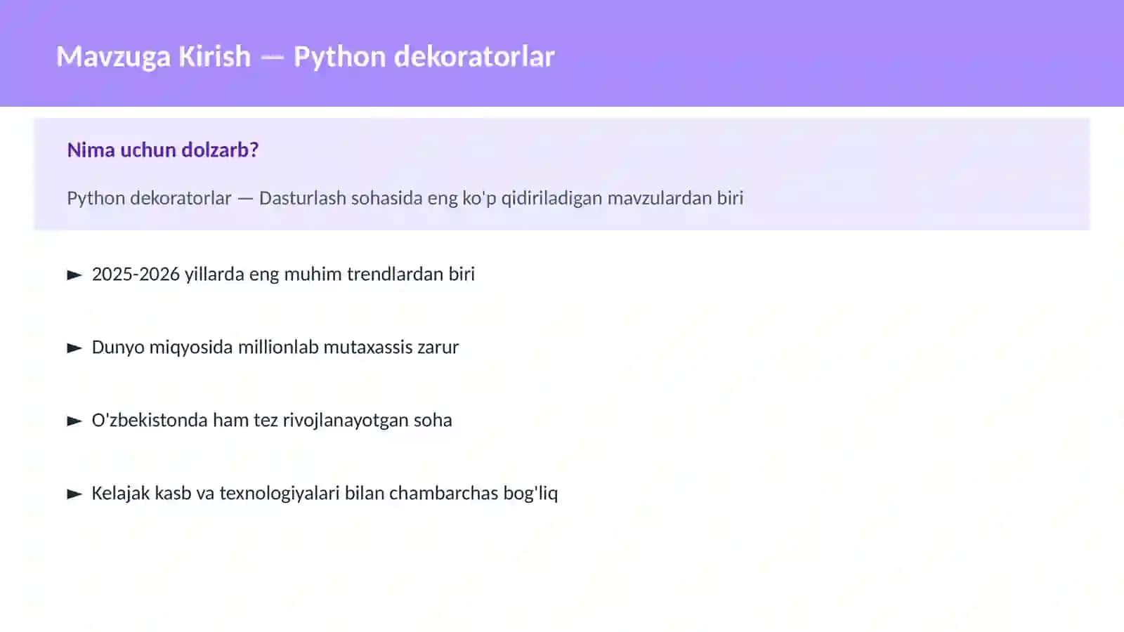 Python dekoratorlar 2