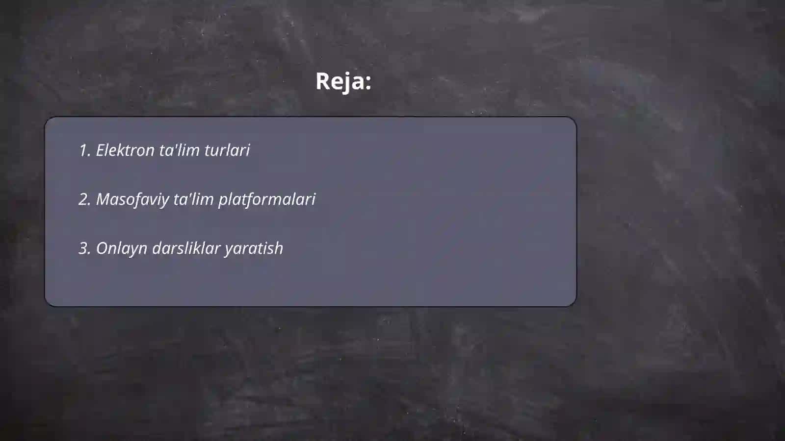 Elektron pedagogika asoslari 2