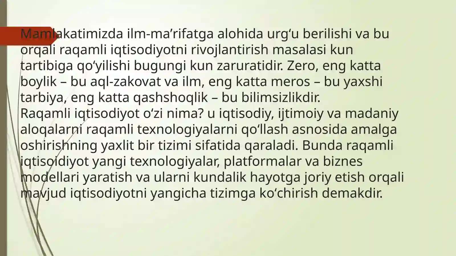 O’zbekistondagi raqamli iqtisodiyotning rivojlanishi 2