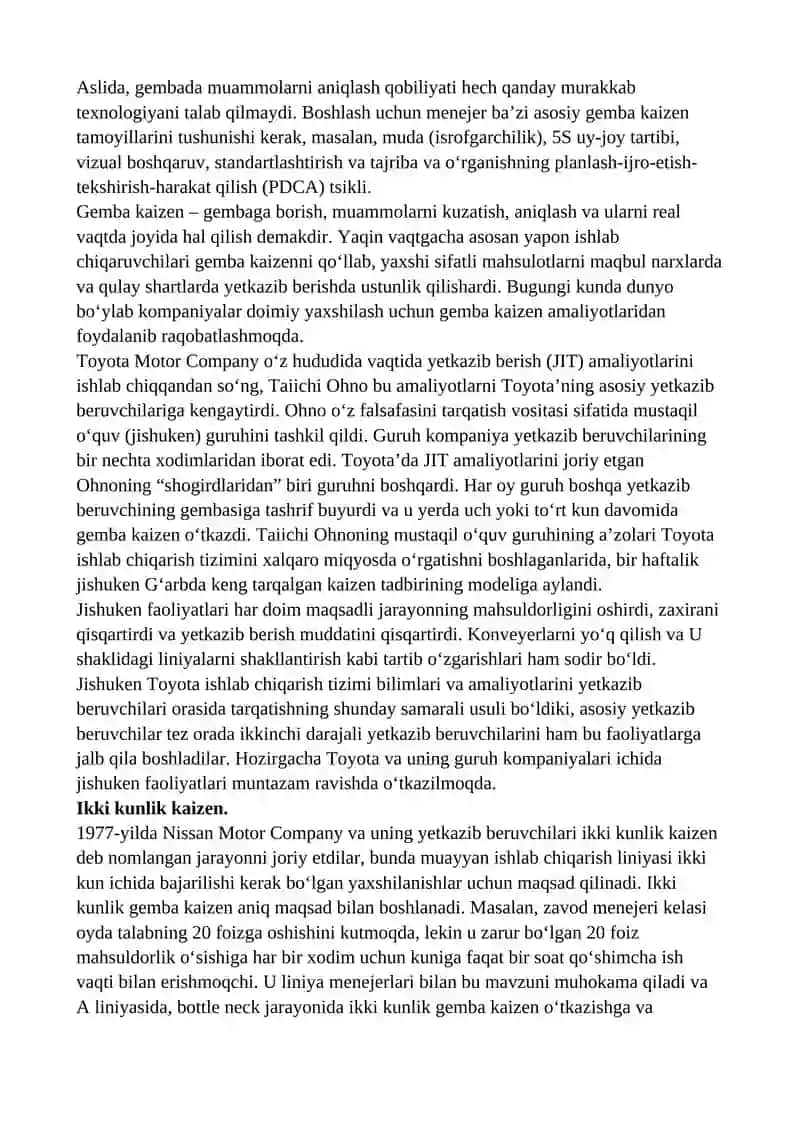Gemba borib kaizen 2