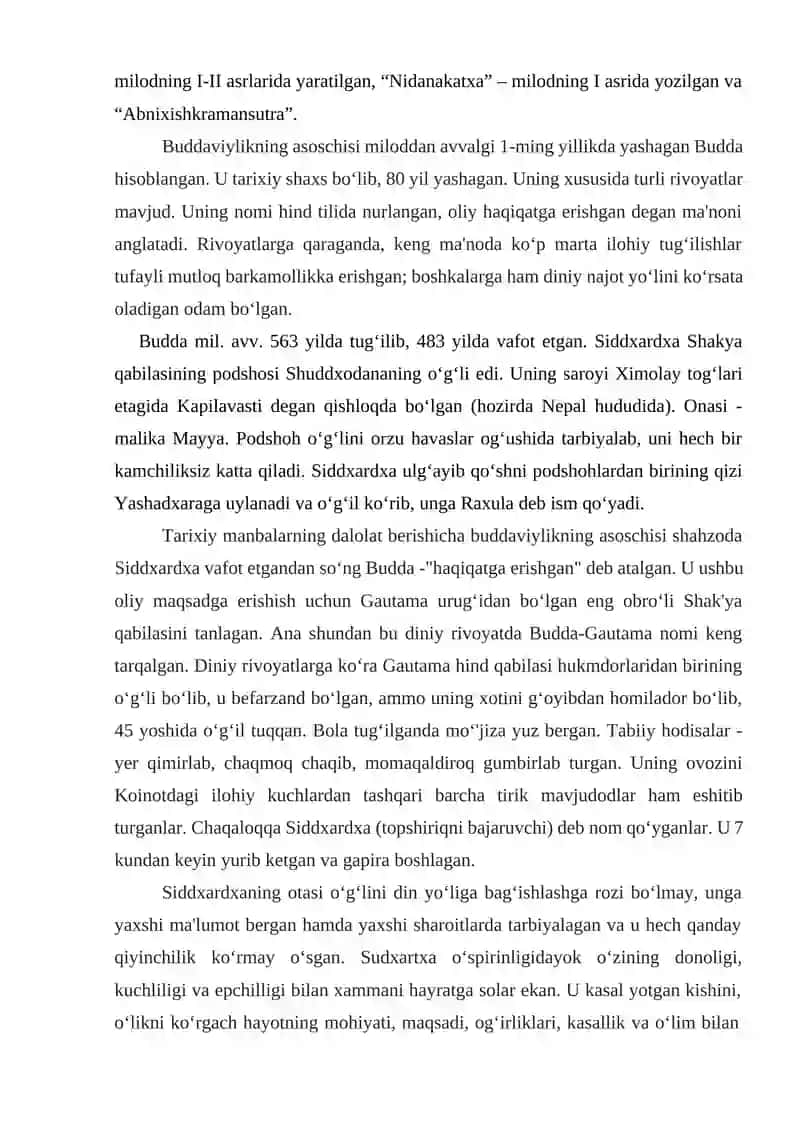 Buddaviylik Dinining Tarixiy Ildizlari 2