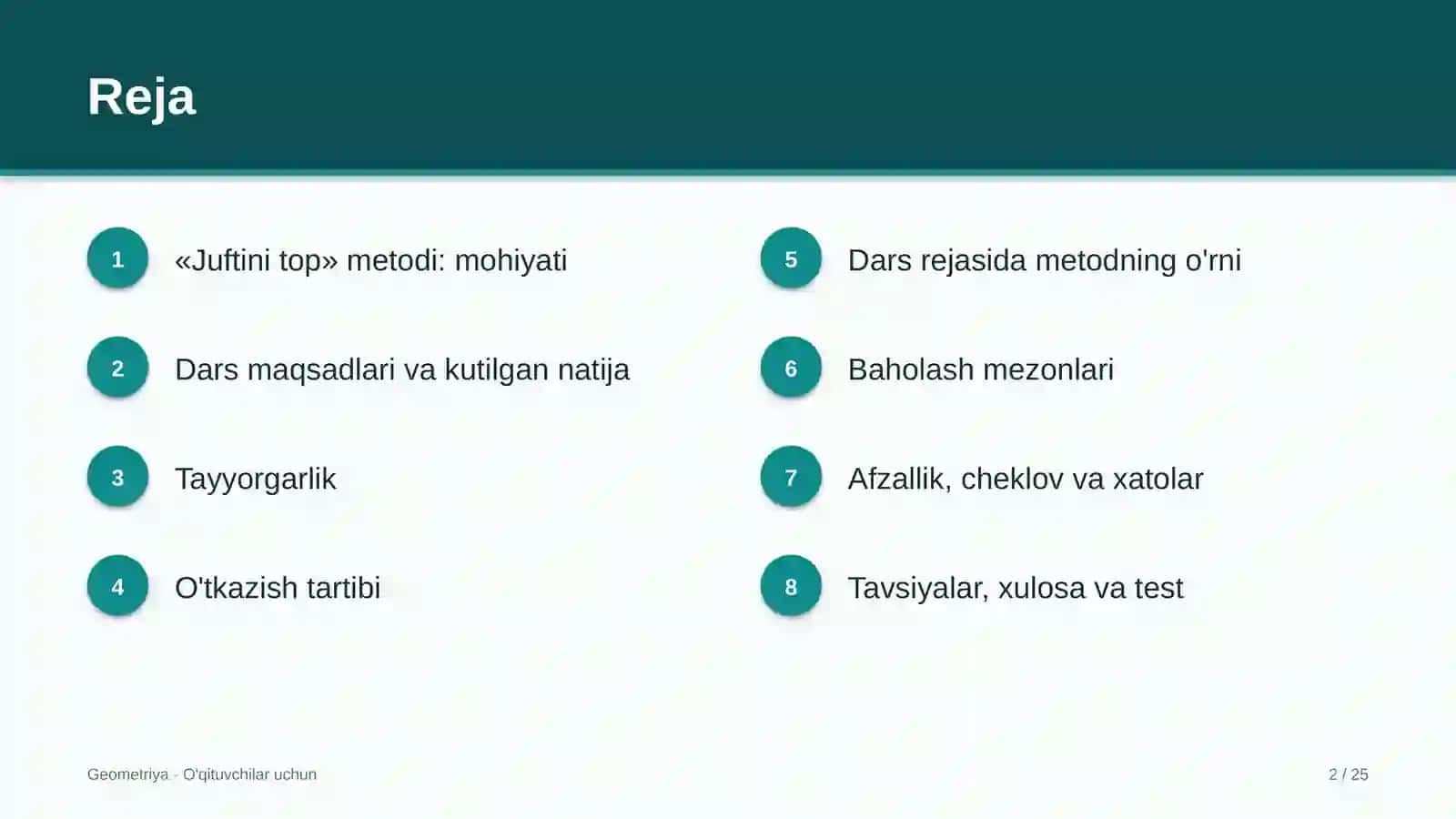 geometriya darslarida juftini top metodidan foydalanish 7382 2